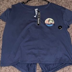 billabong blueish navy tee